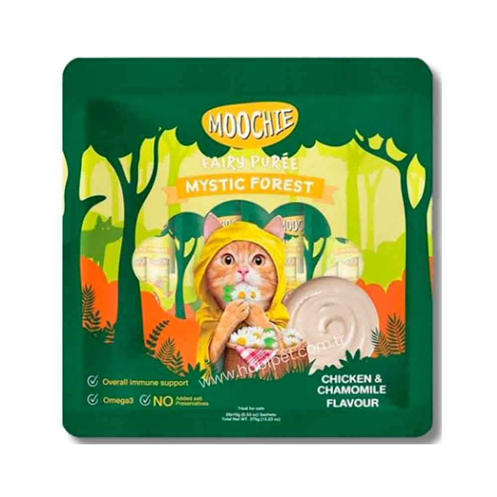 Moochie Kedi Ödülü Tavuk ve Papatya Aromalı Krema 25 x 15 Gr